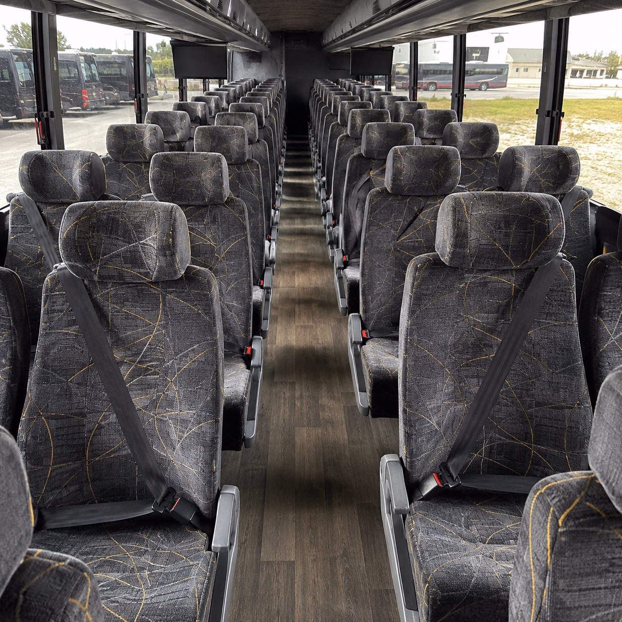 doral charter bus interior