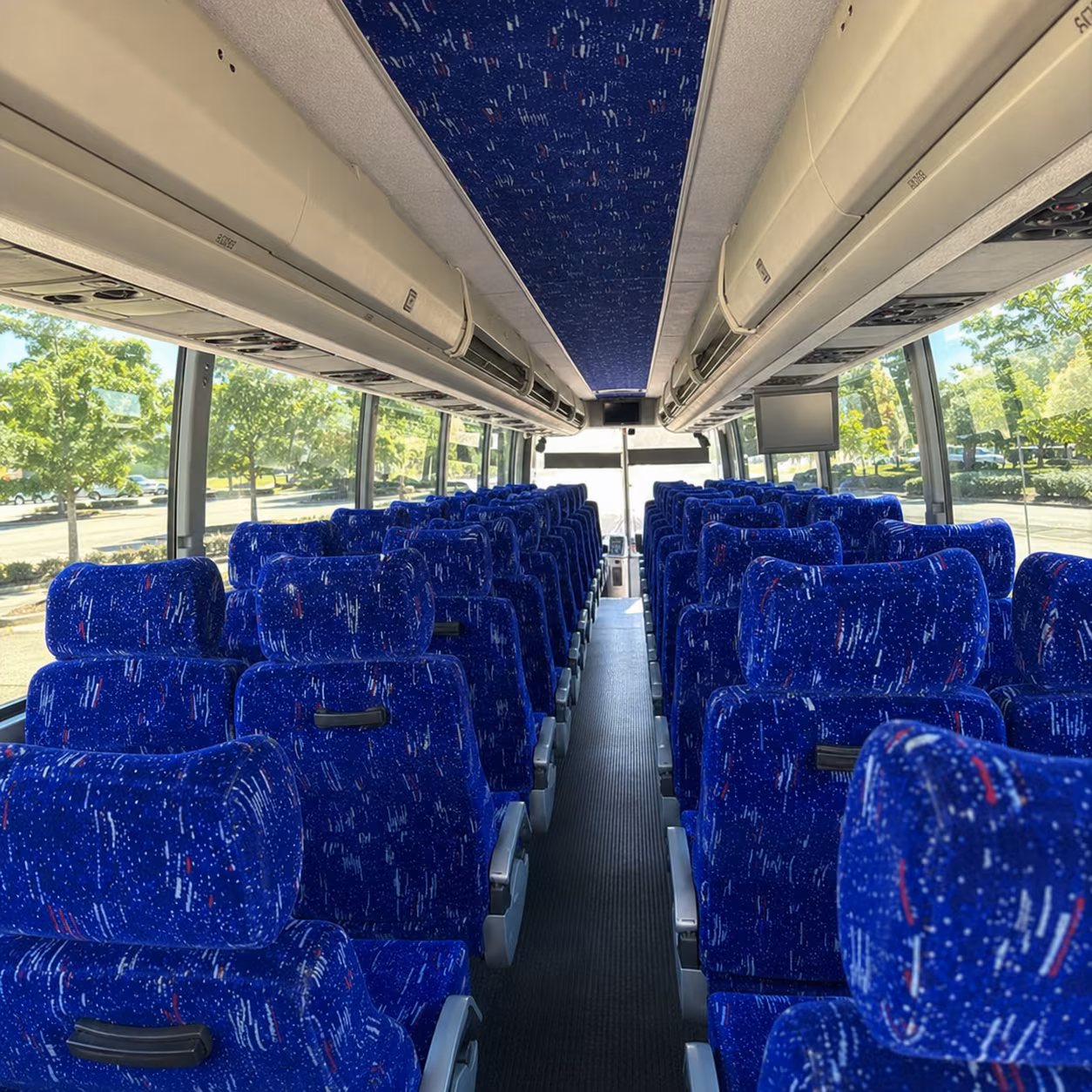 doral charter bus services interior