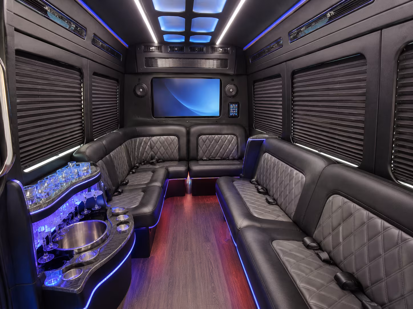doral party bus interior